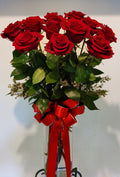 One Dozen Long Stem Red Roses