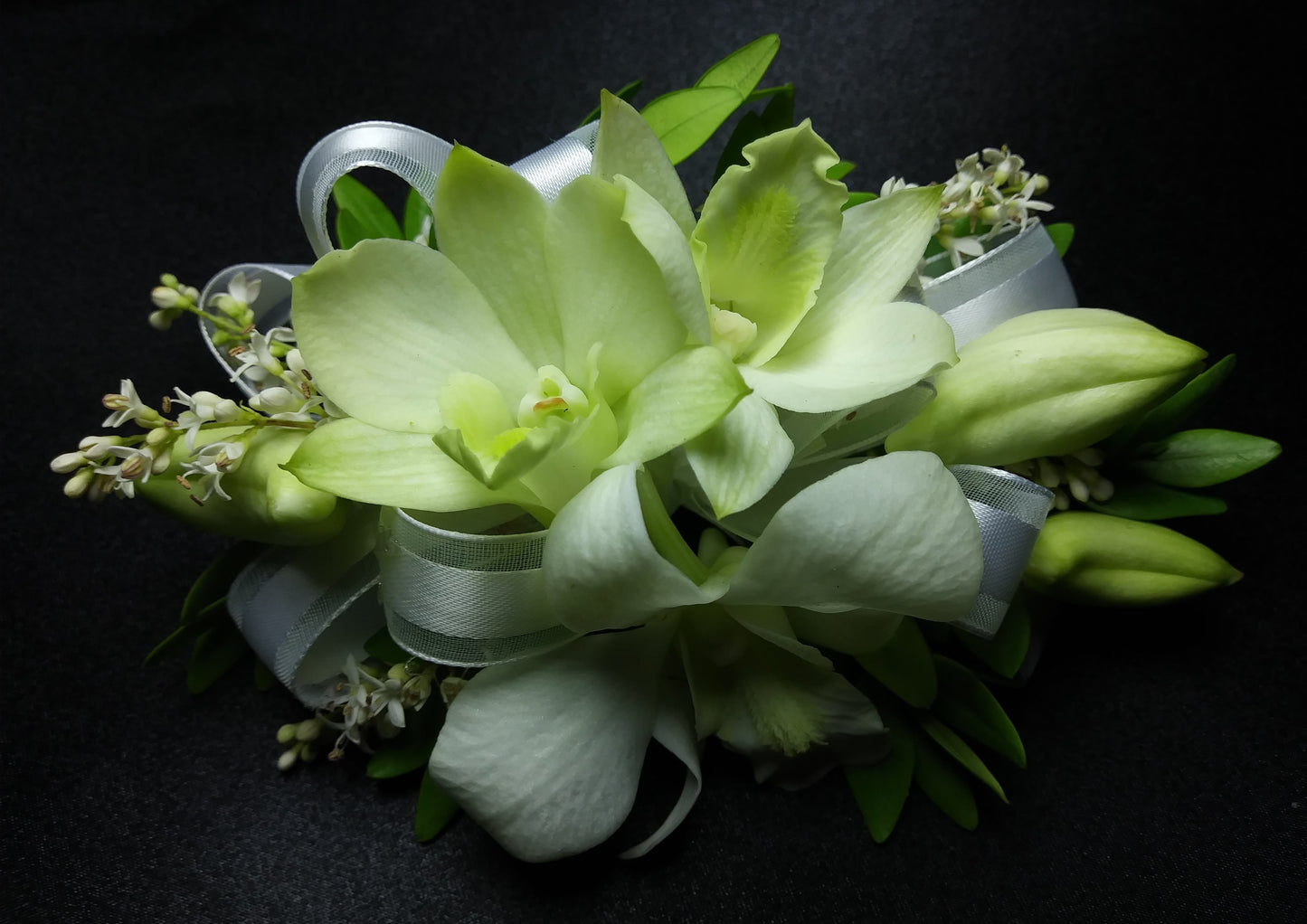 Wristlet Corsage of Dendrobium Orchids